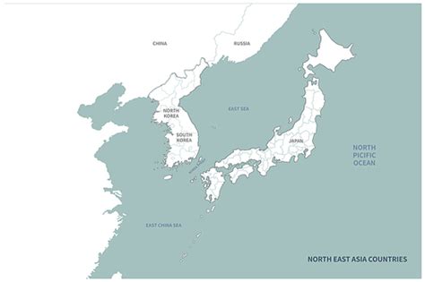 한국 일본 중국 지도